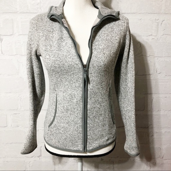 Marmot Tops - Marmot heathered grey zip hoodie. A50